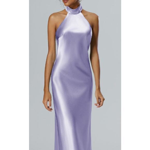AW BRIDAL 6 S purple haze Mugwort bridesmaid prom formal maxi dress NEW b134 - Picture 1 of 9